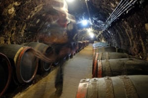 Inside the cellar corridors of Tokaj’s Rakoczi Pince Winery