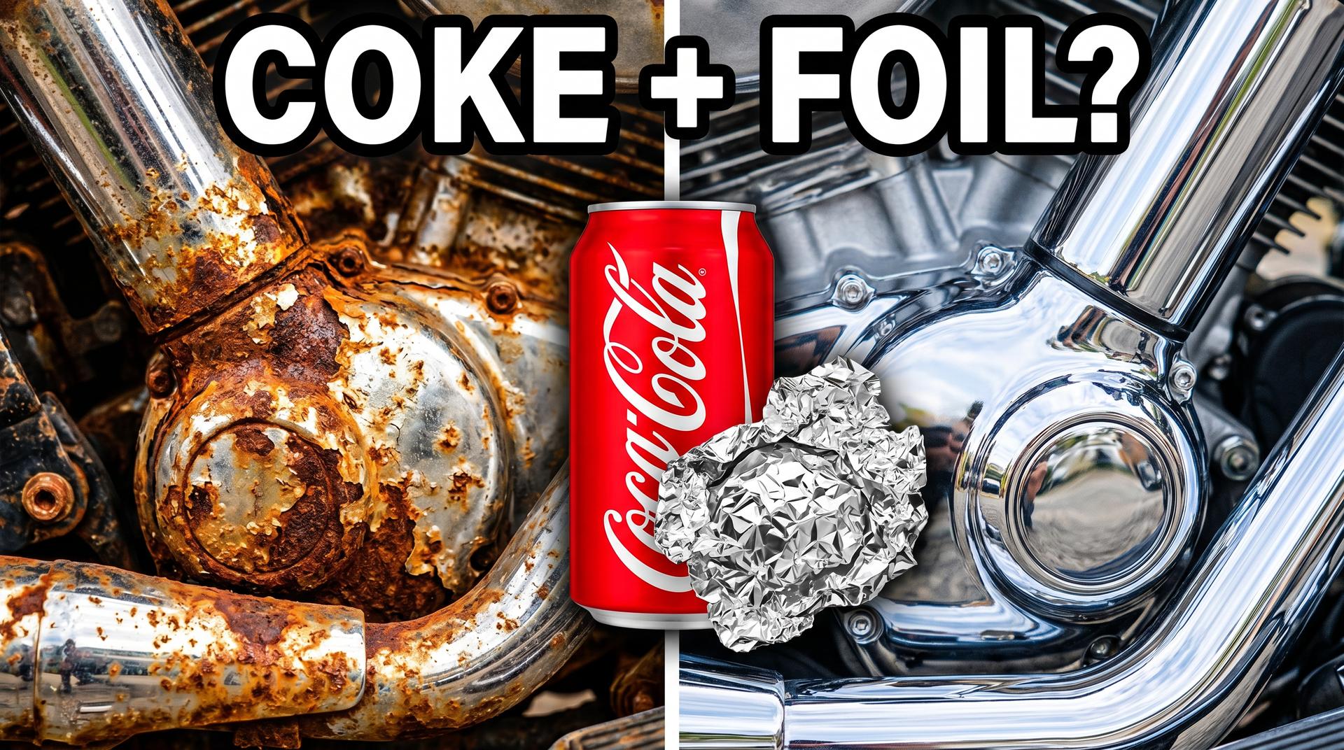 How to Remove Rust From a Motorcycle With Coke & Aluminum Foil (Old Biker Trick)