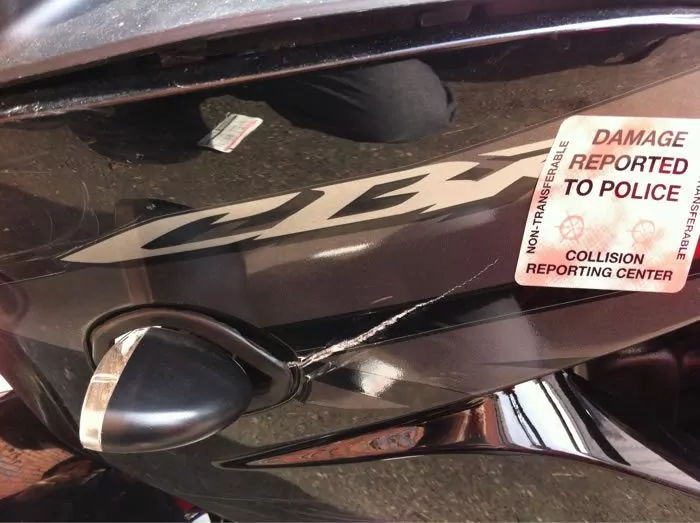Honda CBR 125R Crash
