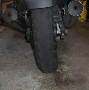 Bald Motorcycle Tire