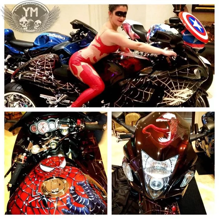 Valentines Day Motorcycle Superheroes