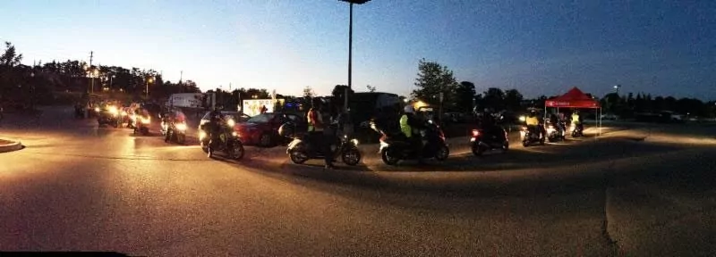 2015 Mad Bastard Scooter Rally - Starting Line