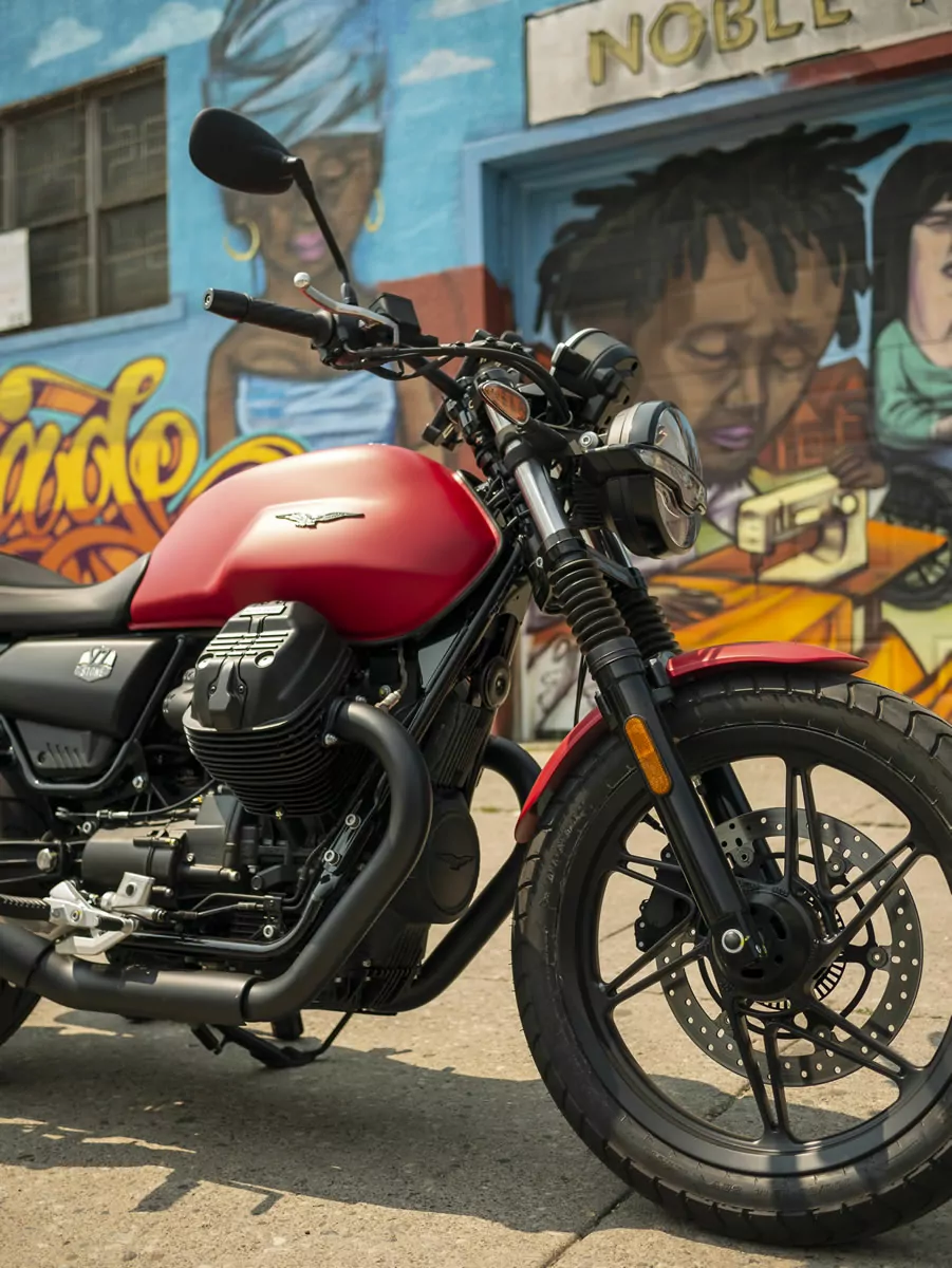 2023 Moto Guzzi V7 review - graffiti