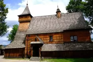 A typical wooden church in Lesser Poland