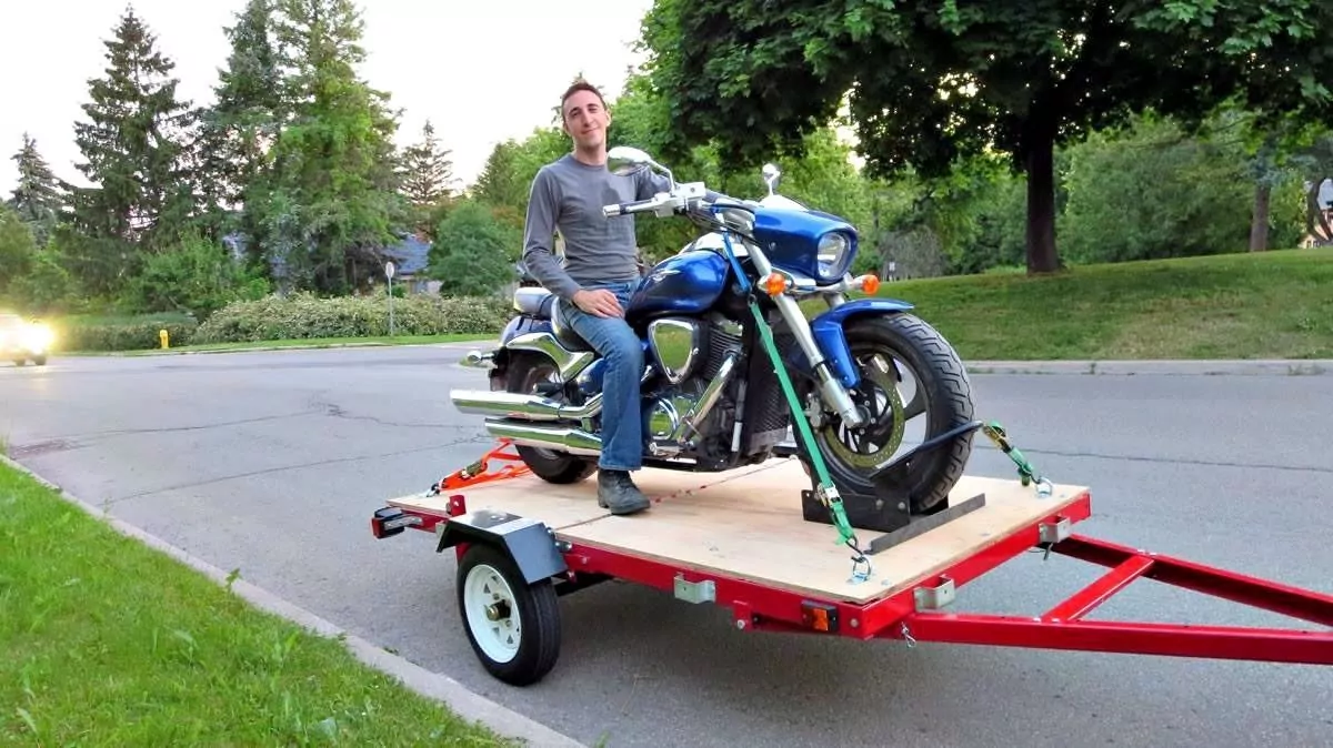 Adrian - With my bike on the trailer I built