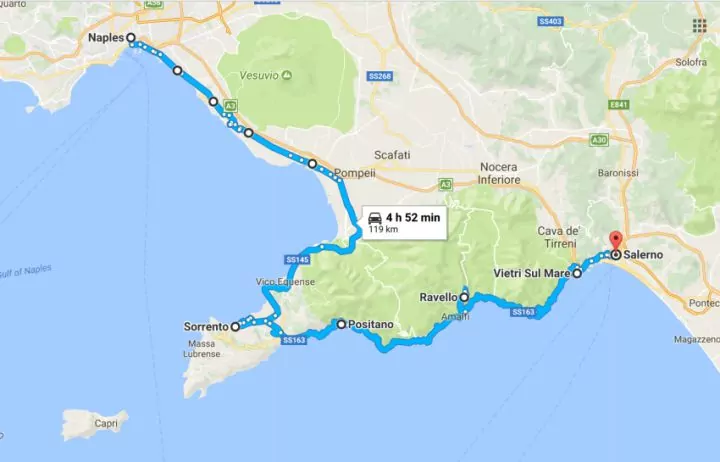 Amalfi coast motorcycle ride