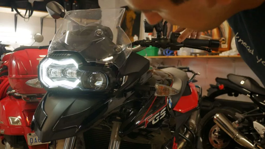 BMW F800GS F700GS LED headlight - testing functionality