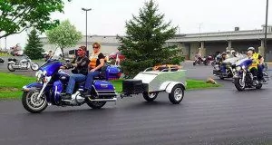 Cargo Pull Behind Motorcycle Trailer