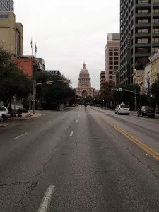 Christmas Ride in Texas - Empty Street