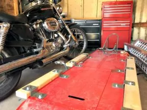 DIY Motorcycle Table Lift Side Extensions