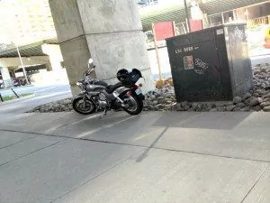 Downtown Toronto motorcycle parking