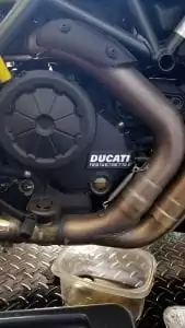 Ducati Diavel oil change - after