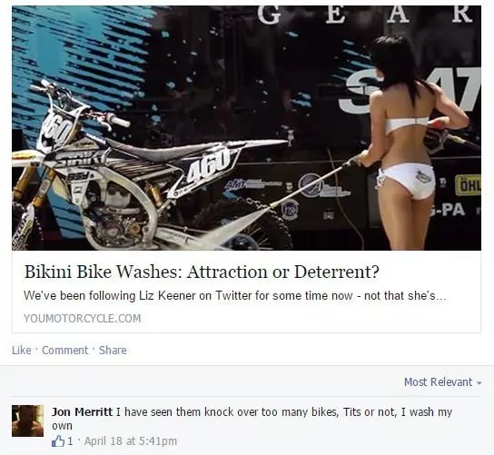 Facebook - Bikini Motorcycle Wash