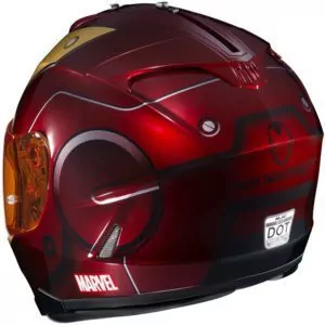 HJC IS-17 Iron Man Helmet back quarter