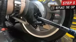 Honda Fury Shaft Drive Oil Change - Step 5 - Replace cap