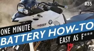 How to Replace the Battery on a BMW F700GS
