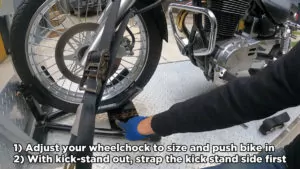 How to tow a Suzuki Boulevard - Steps 1 and 2