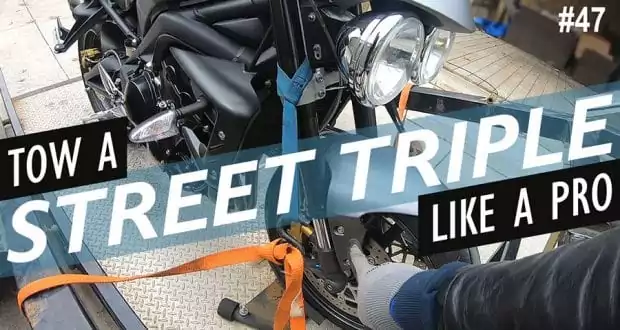 How to tow a Triumph Street Triple motorcycle