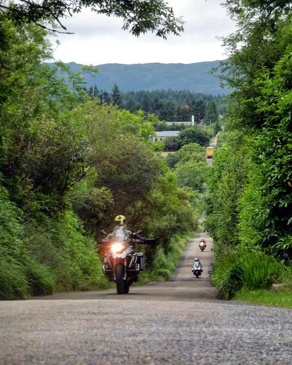 Ireland is just full of excellent small country lanes that are just made for motorcycles.