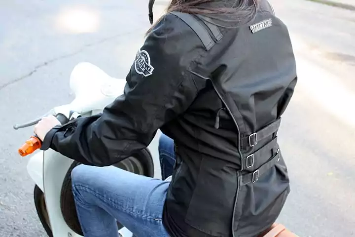 Ladies Motorcycle Jacket Review - Back