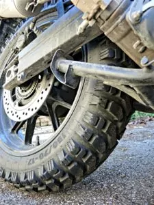 Mitas E-07 Dakar Review - VStrom Tire Shot