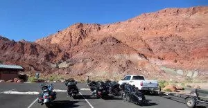 Motorcycle Group Ride Parking Lot