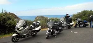 Motorcycle Group Ride Side of Road