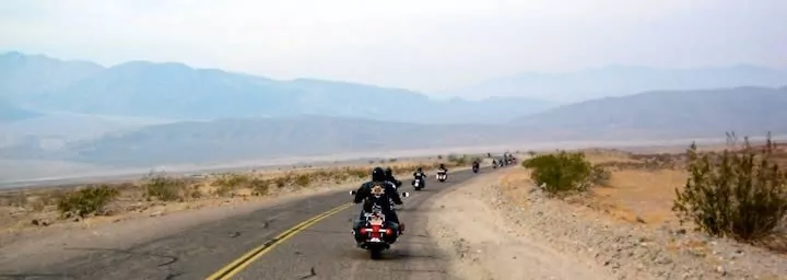 Motorcycle Group Ride in Death Valley
