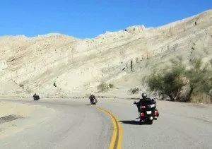 Motorcycle Riding Mountains Around Salton Sea