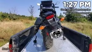Motorcycle Towing Vlog 2 - Crashed Honda CTX700
