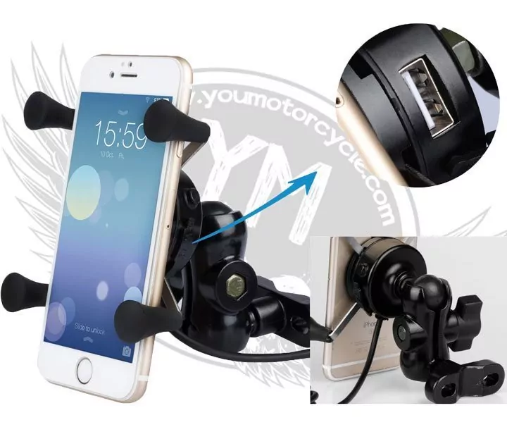 Kick-Ass Cell Phone Mount and USB Charger