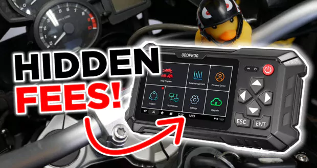 OBDPROG Moto 100 review - motorcycle scan tool