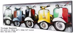 Vintage Scooters Painting
