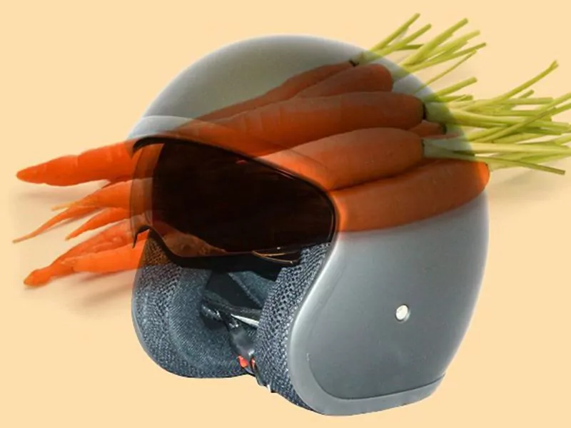 carrot helmet