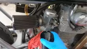 draining the carb