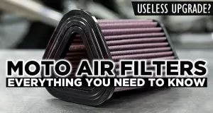 how do motorcycle air filters work