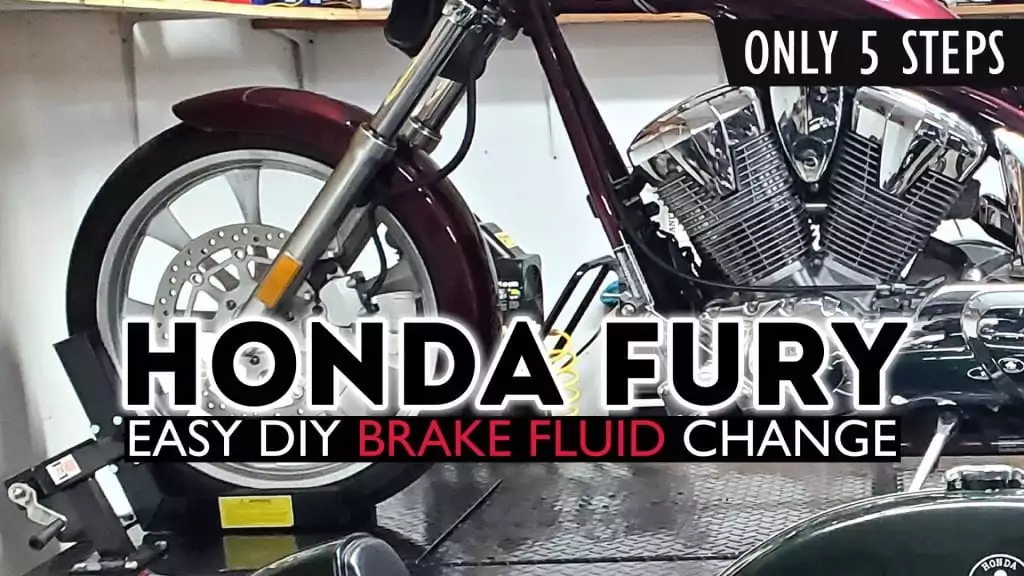 how to change honda fury brake fluid