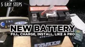 how to fill charge replace a motorcycle battery