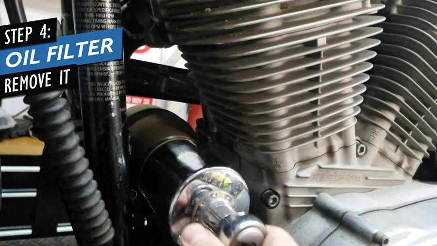how to remove harley-davidson sportster oil filter