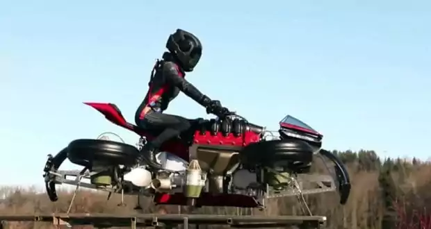 world's first flying motorcycle