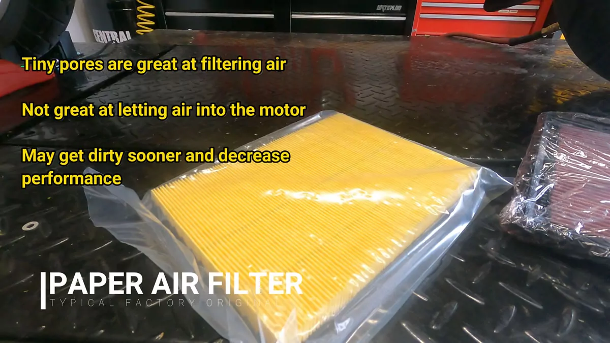 motorcycle paper air filter