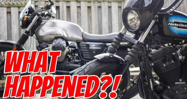 sold moto guzzi v7 bought harley-davidson sportster