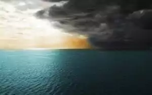 storm over water
