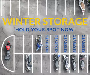 Motorcycle winter storage in Toronto